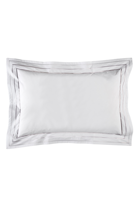 2 rectangular pillowcases white and silver - Avec toi et les bleus - Image 2