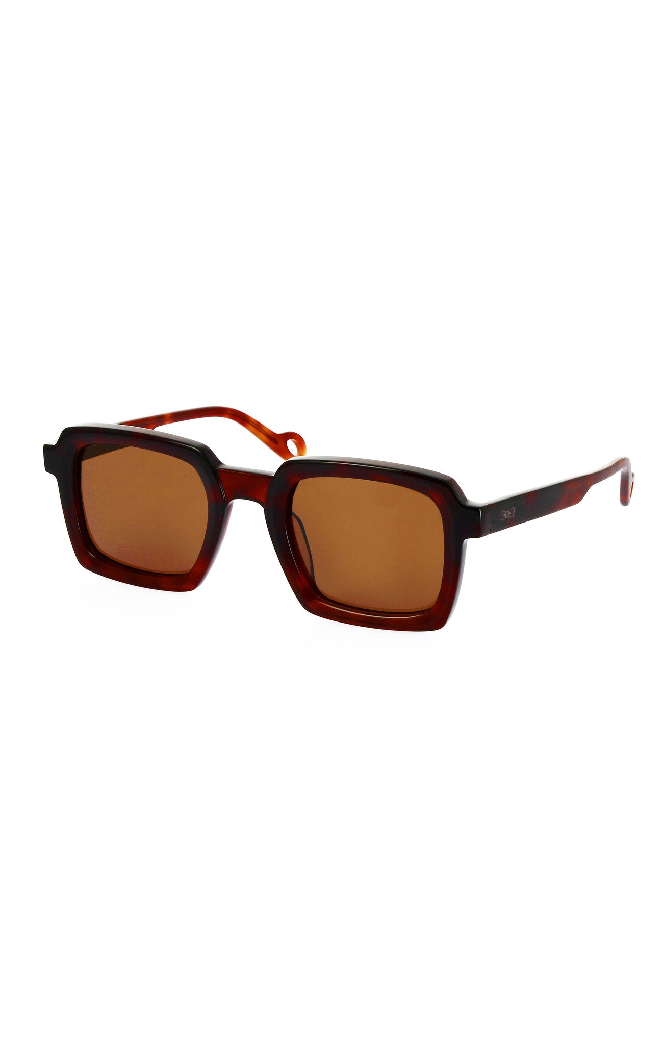 Brown square acetate sunglasses