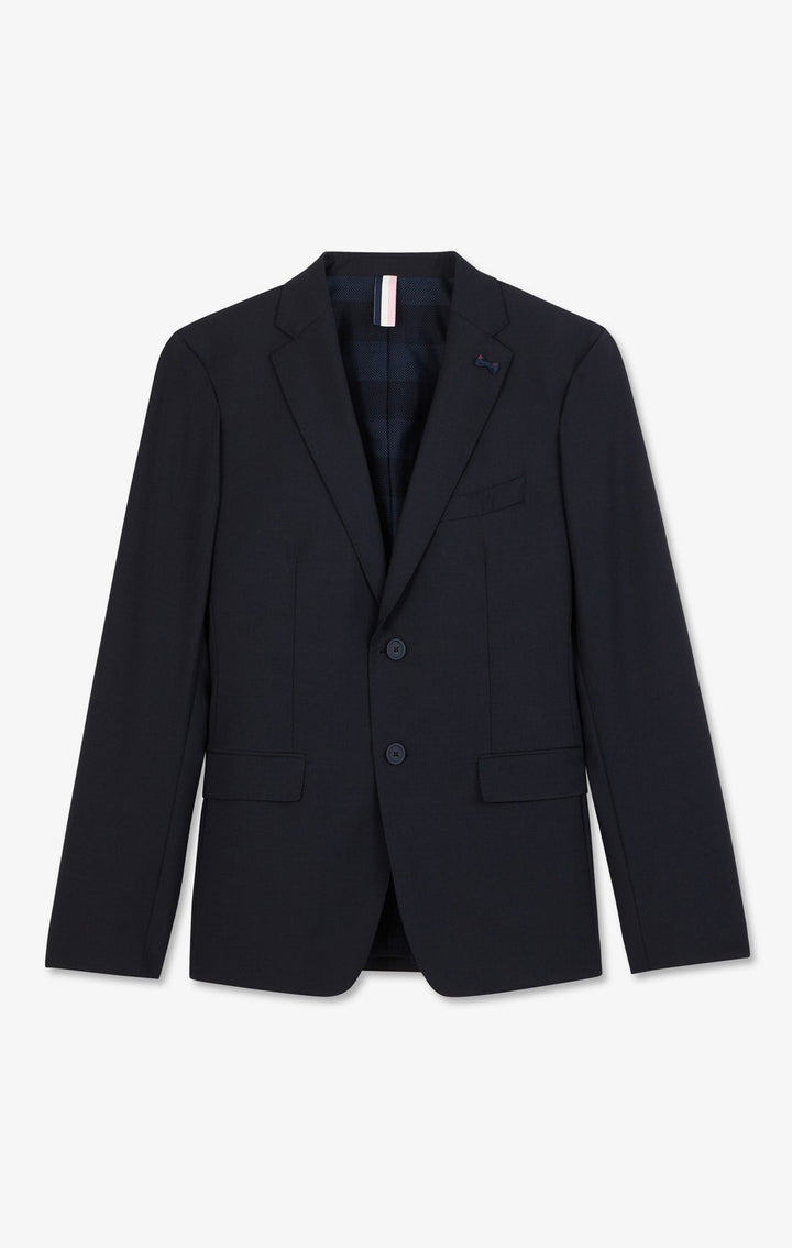 Blazer bleu foncé détails noeud en relief