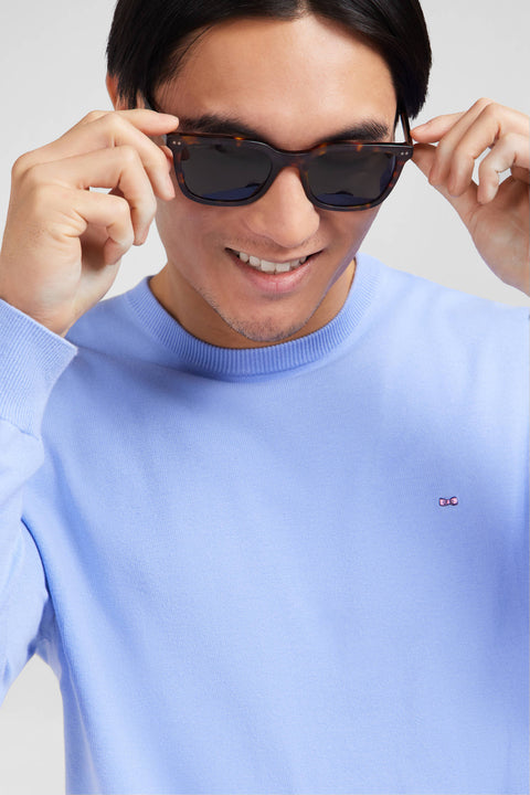 Crew light blue cotton jumper - Image 3