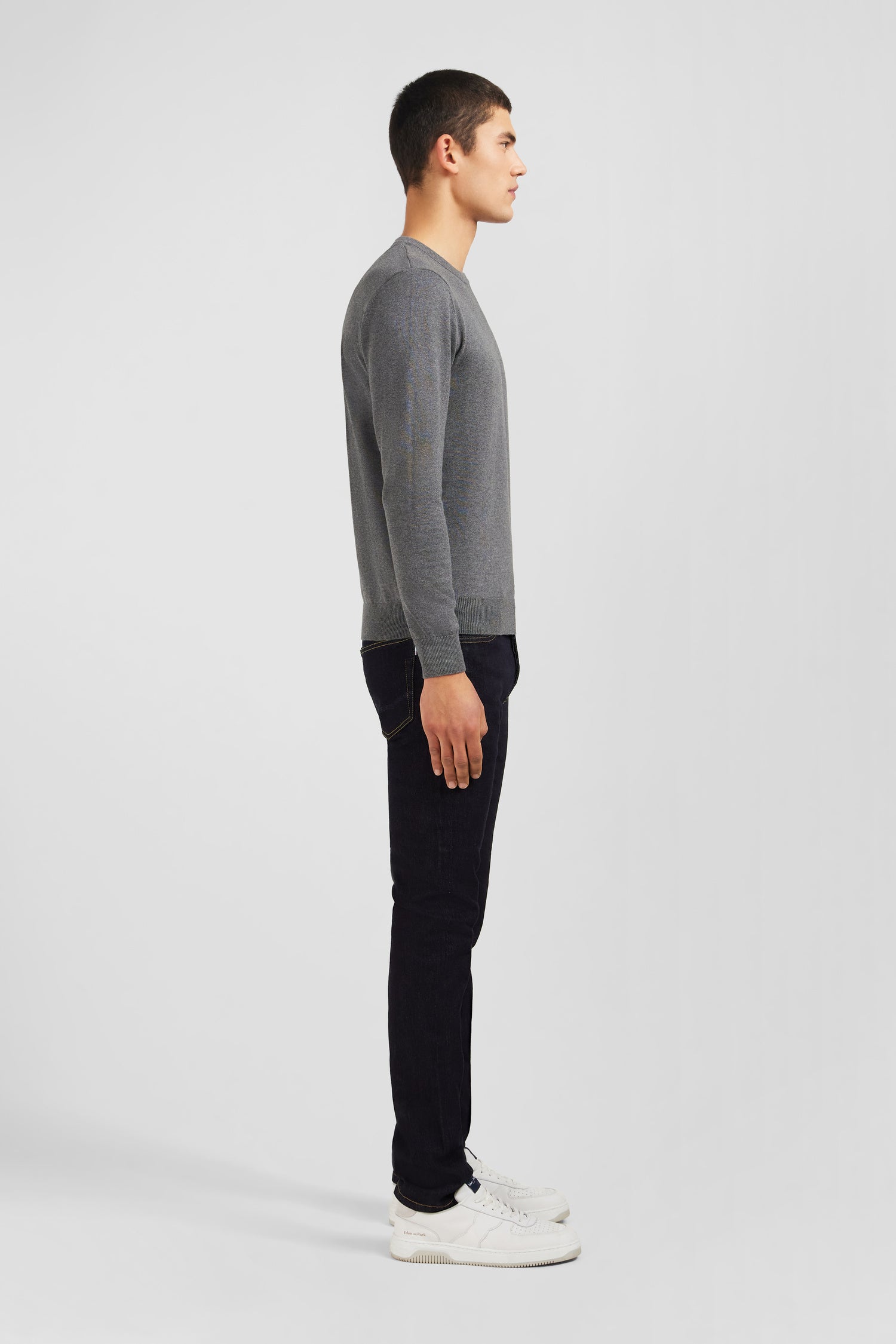 Crew grey cotton jumper