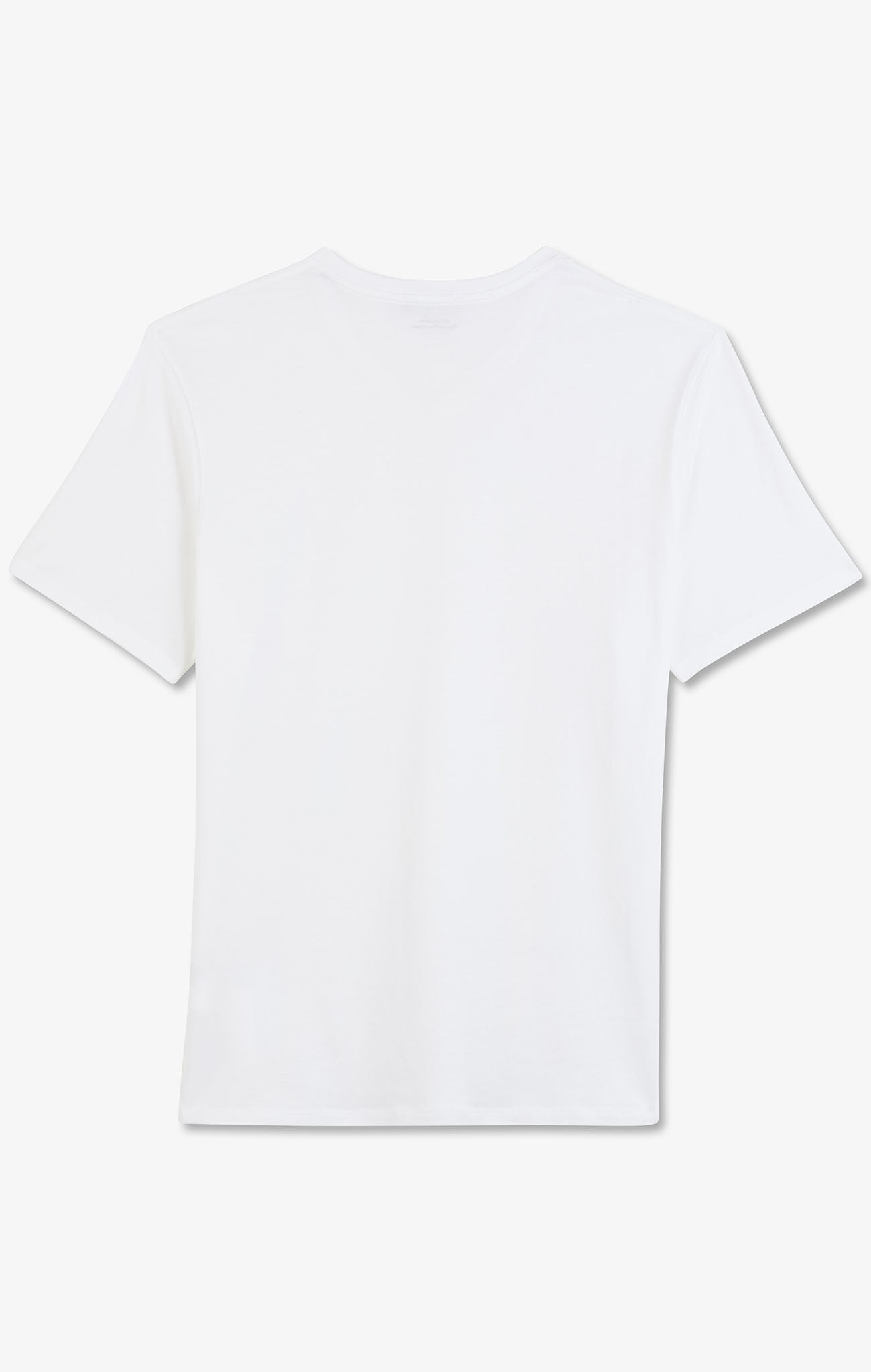 Crew neck white light pima cotton t-shirt