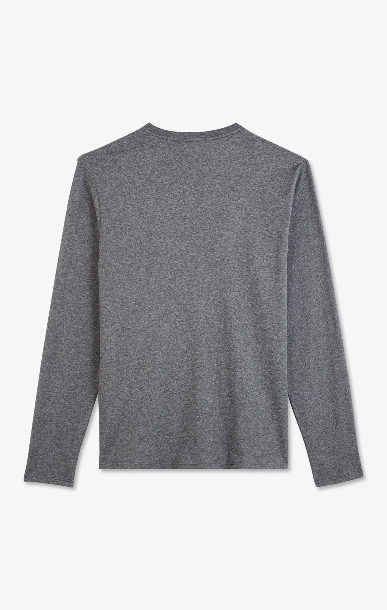 Long sleeved grey cotton t-shirt