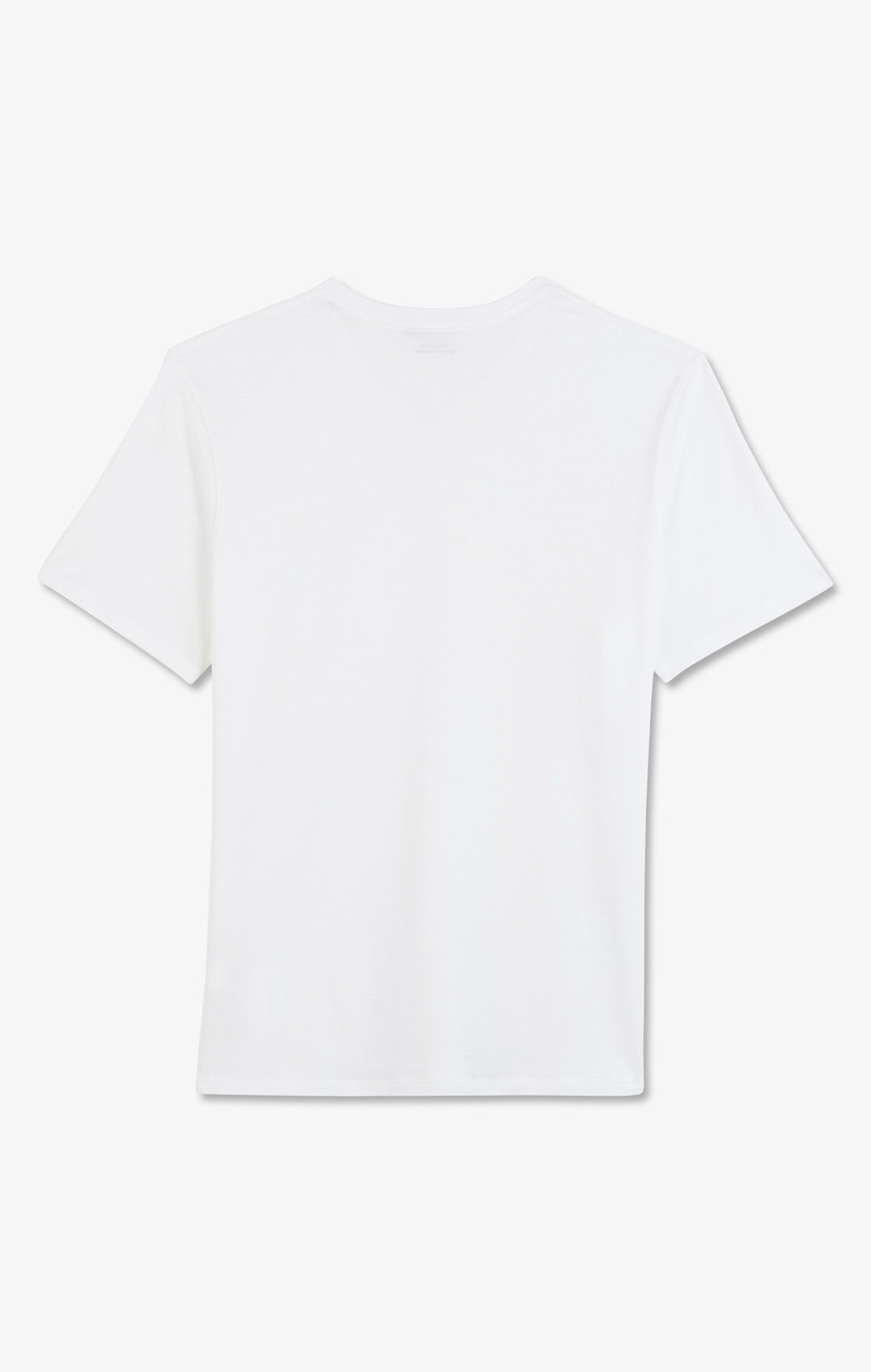 V-neck white light pima cotton t-shirt