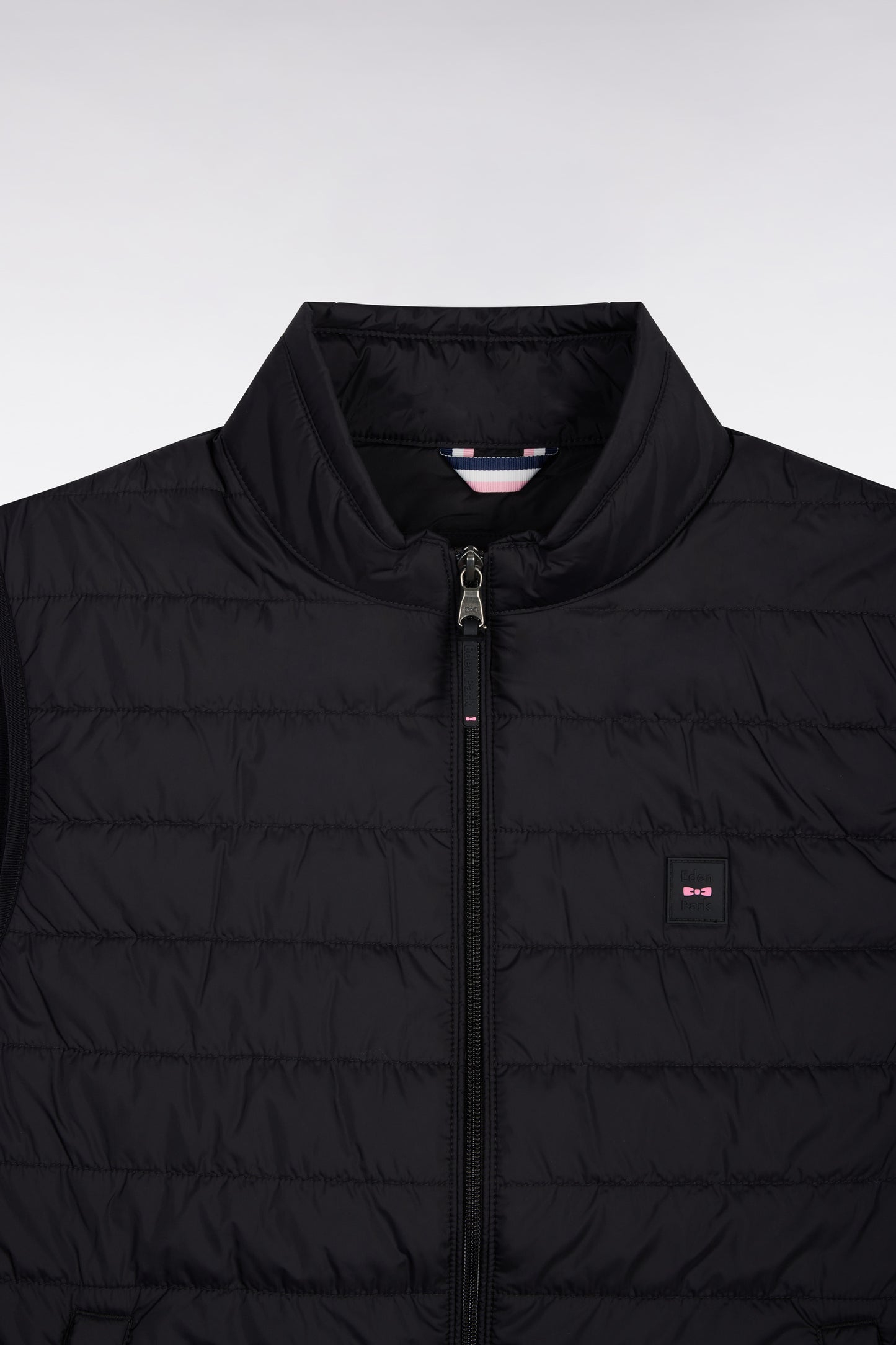 Black sleeveless down jacket