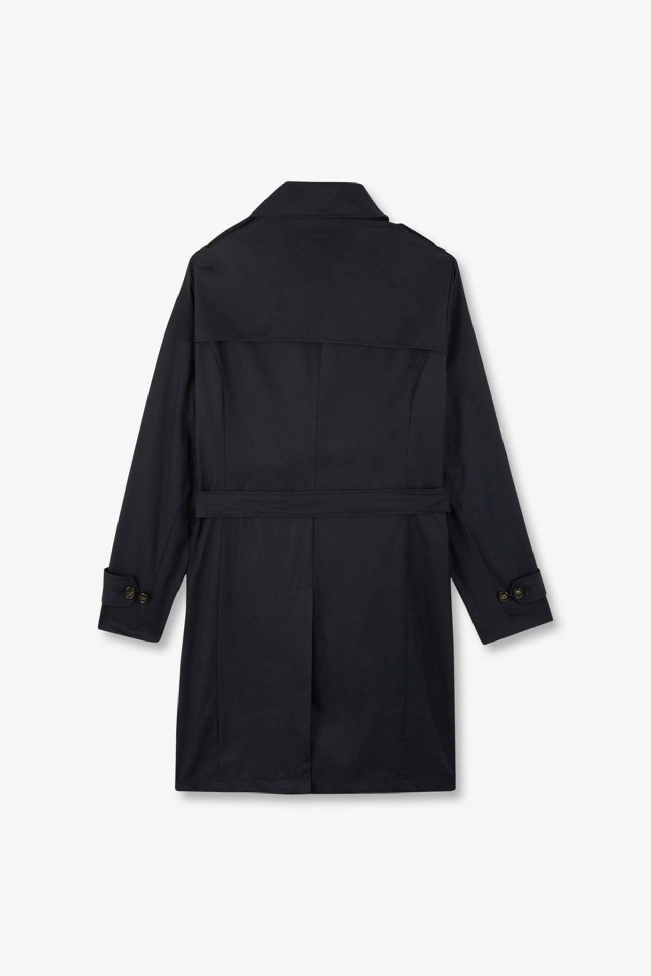 Navy blue waterproof trench coat