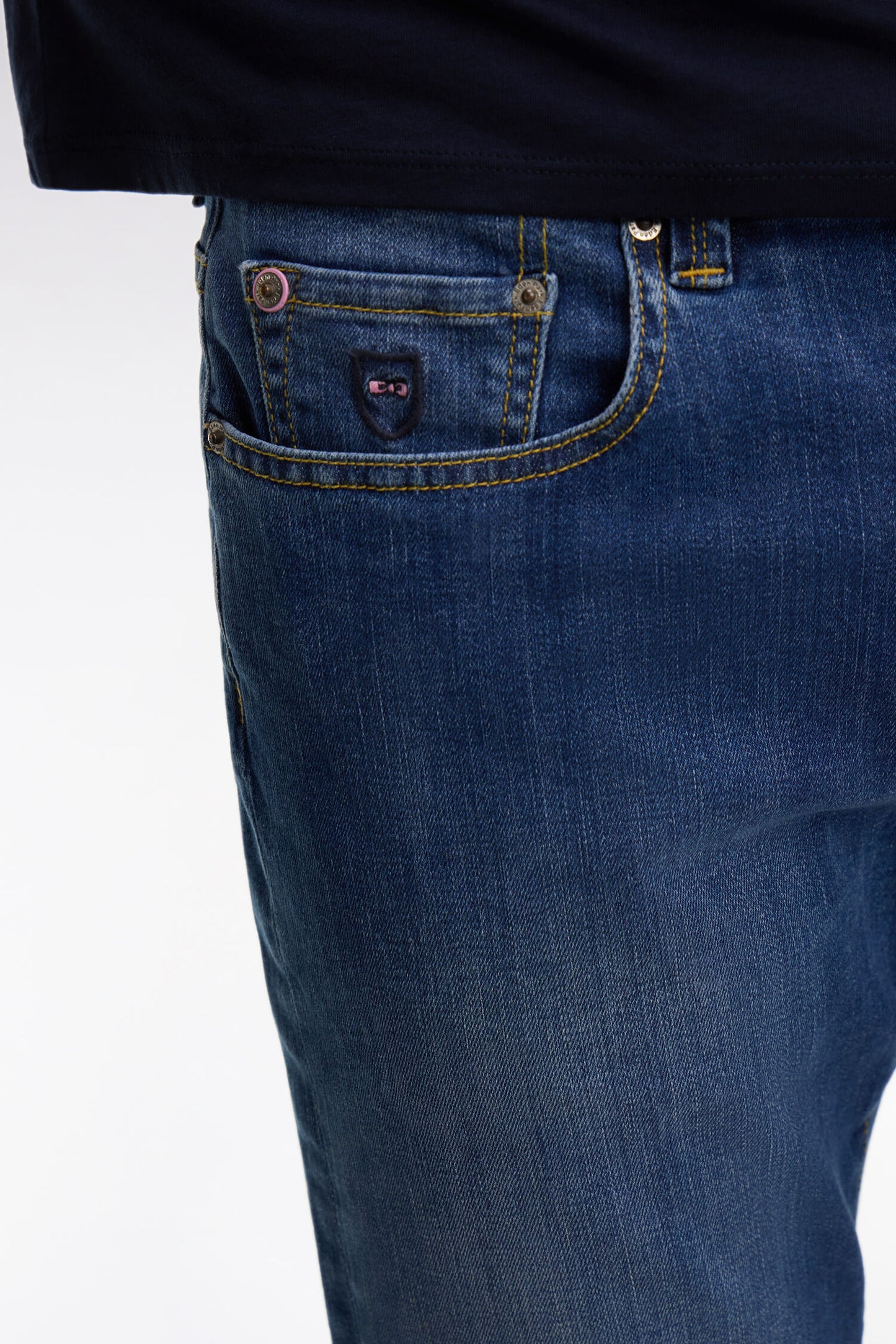 Blue jeans in stretch cotton