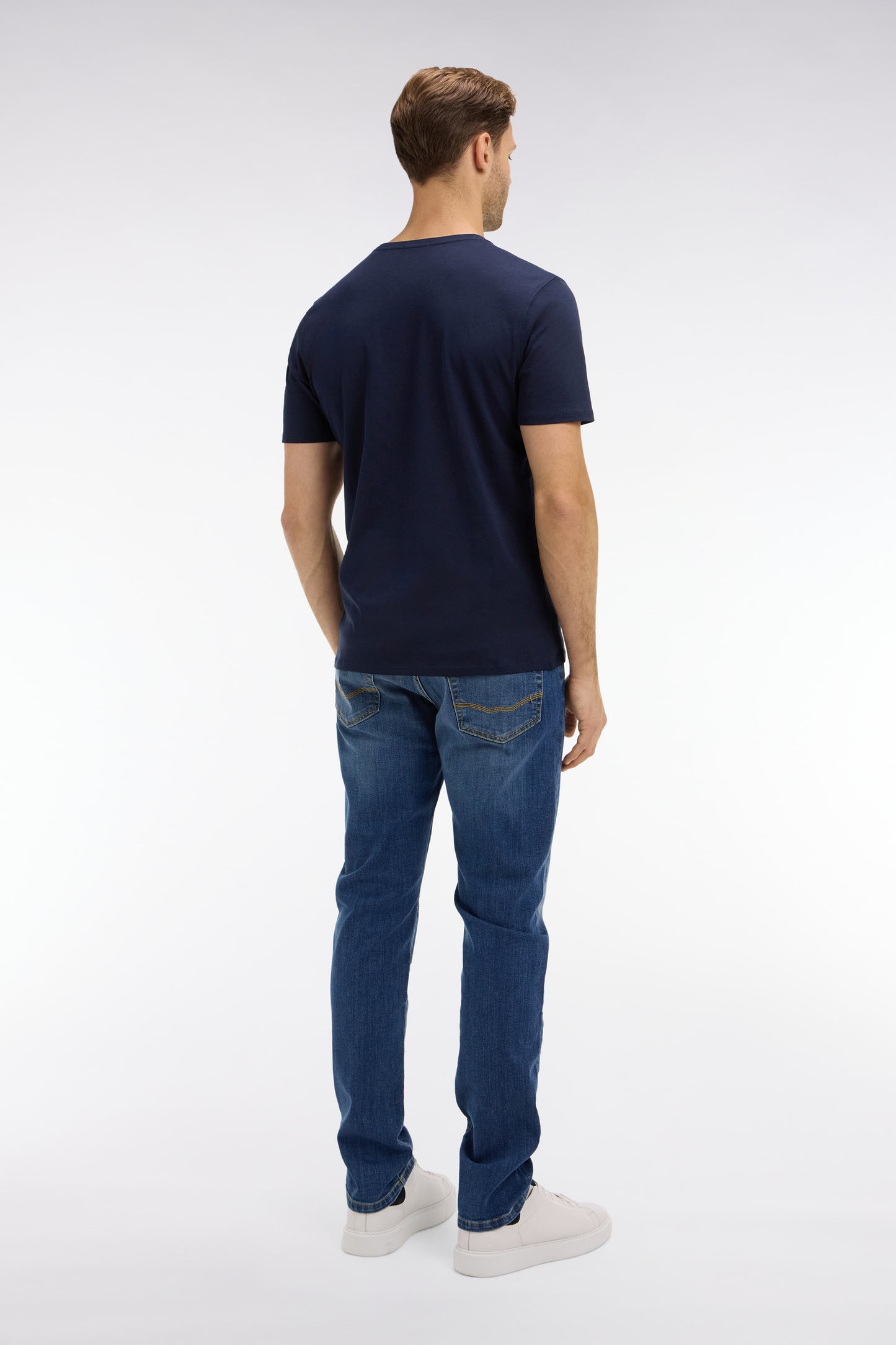 Blue jeans in stretch cotton