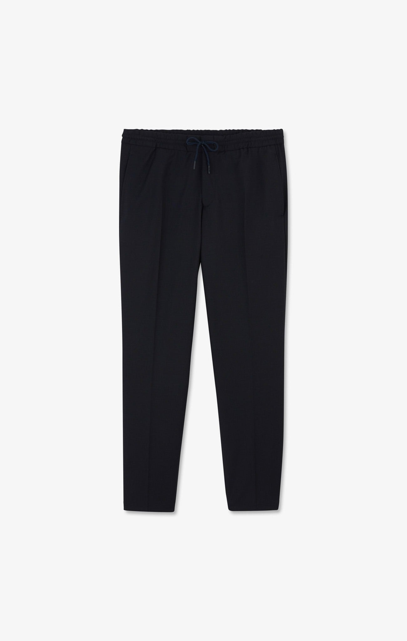 Pantalon taille élastiquée bleu marine