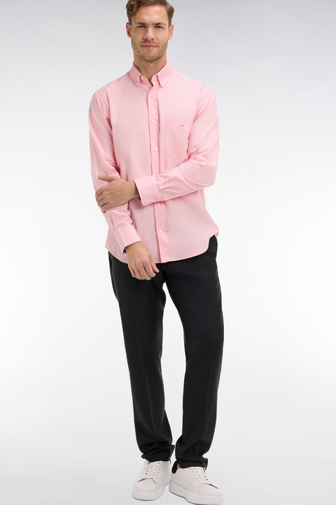 Slim dark grey wool trousers with broken fold - Image 1