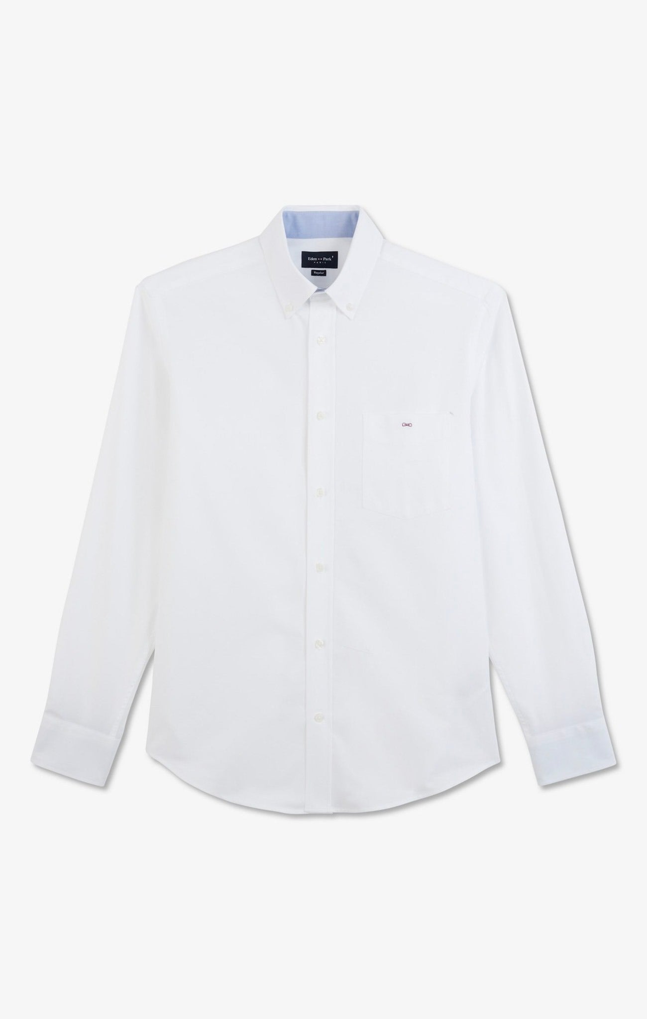 Chemise blanche unie en coton