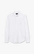 Chemise en coton pinpoint blanc