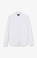 Chemise en coton pinpoint blanc