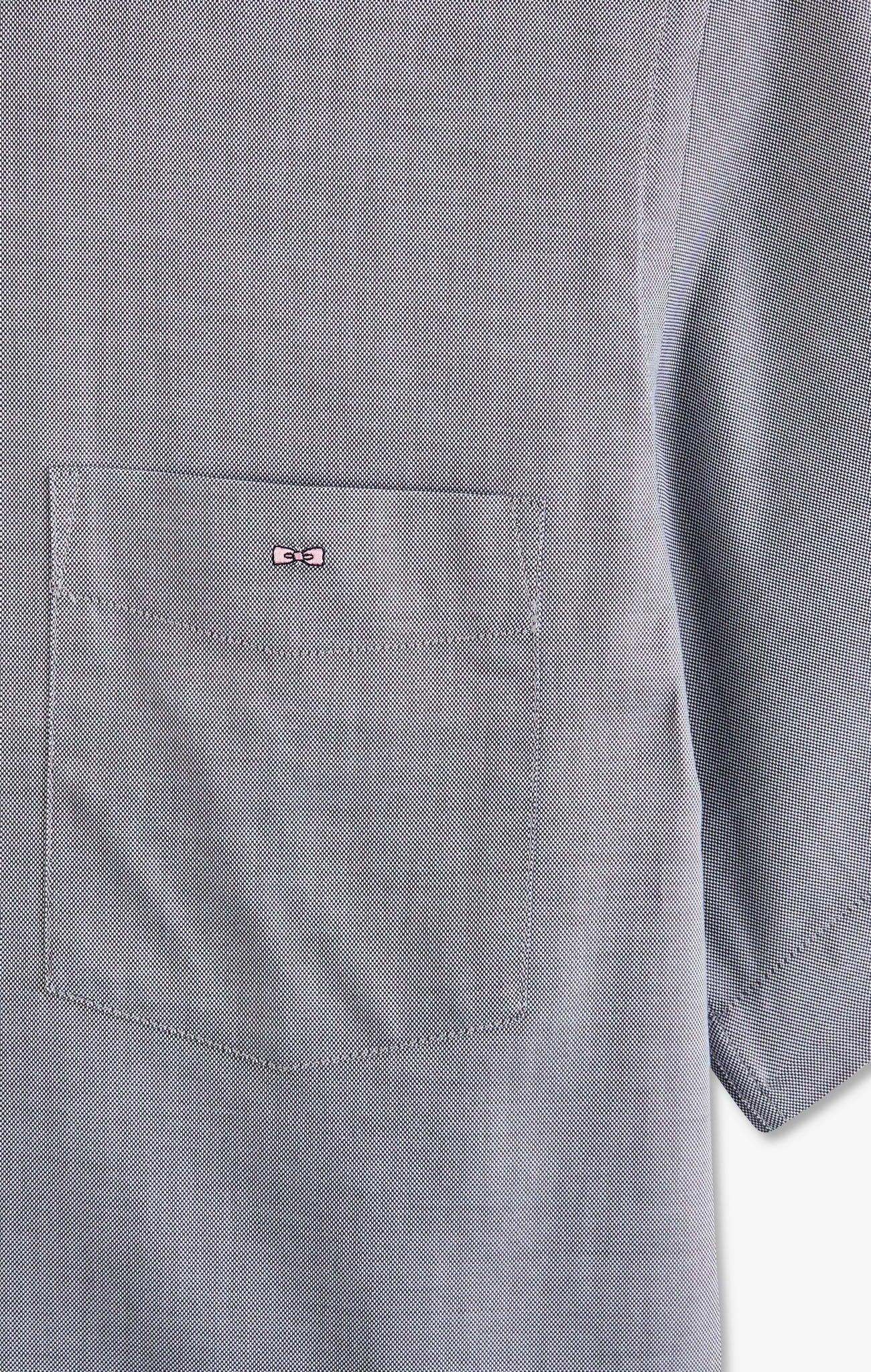 Short sleeved grey cotton shirt