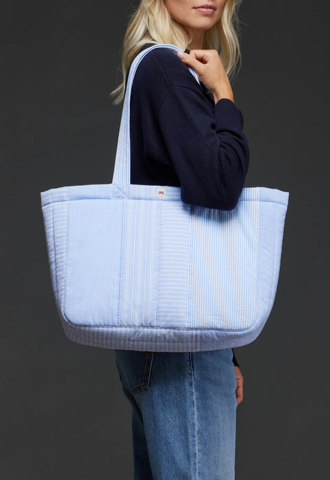 Sac cabas en patchwork de coton upcyclé Pap'Atelier - Image 3