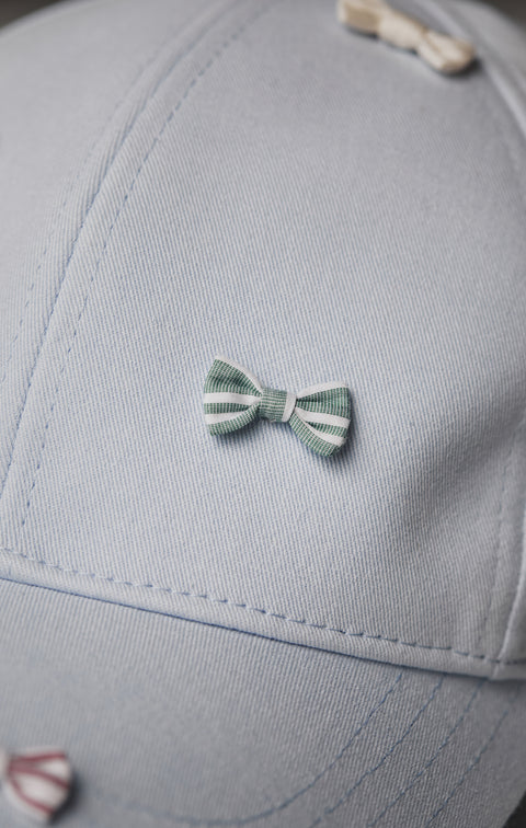Casquette bleue à mini nœuds papillon Pap'Atelier - Image 3