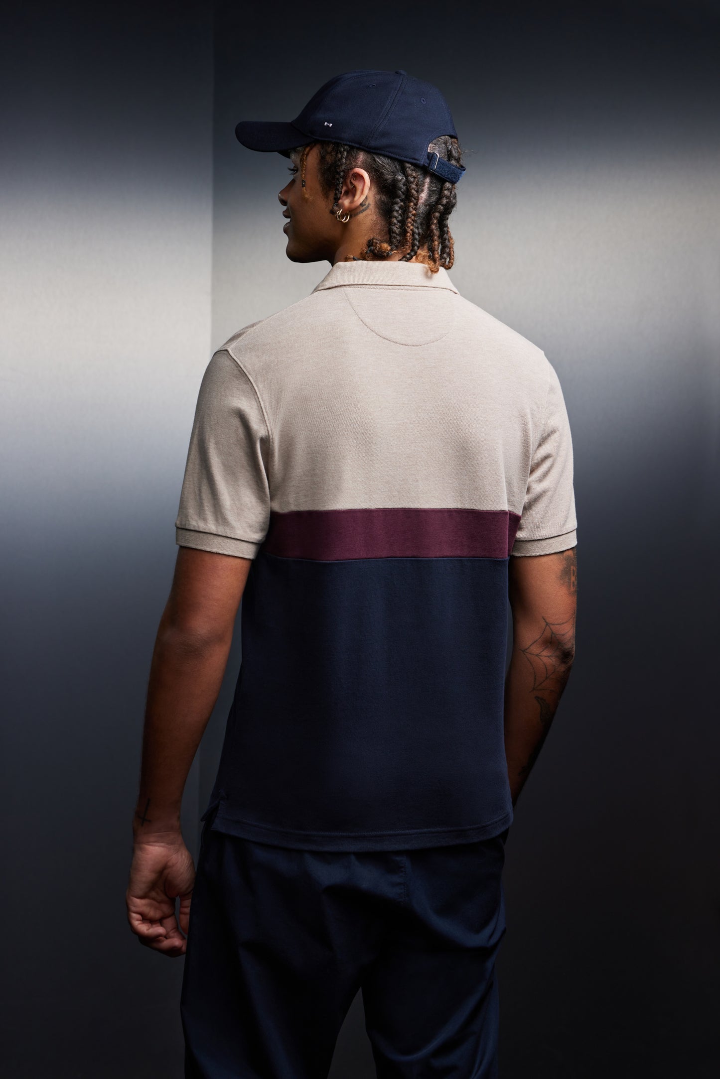 Tricolor cotton jersey cut and sewn upcycled Pap'Atelier