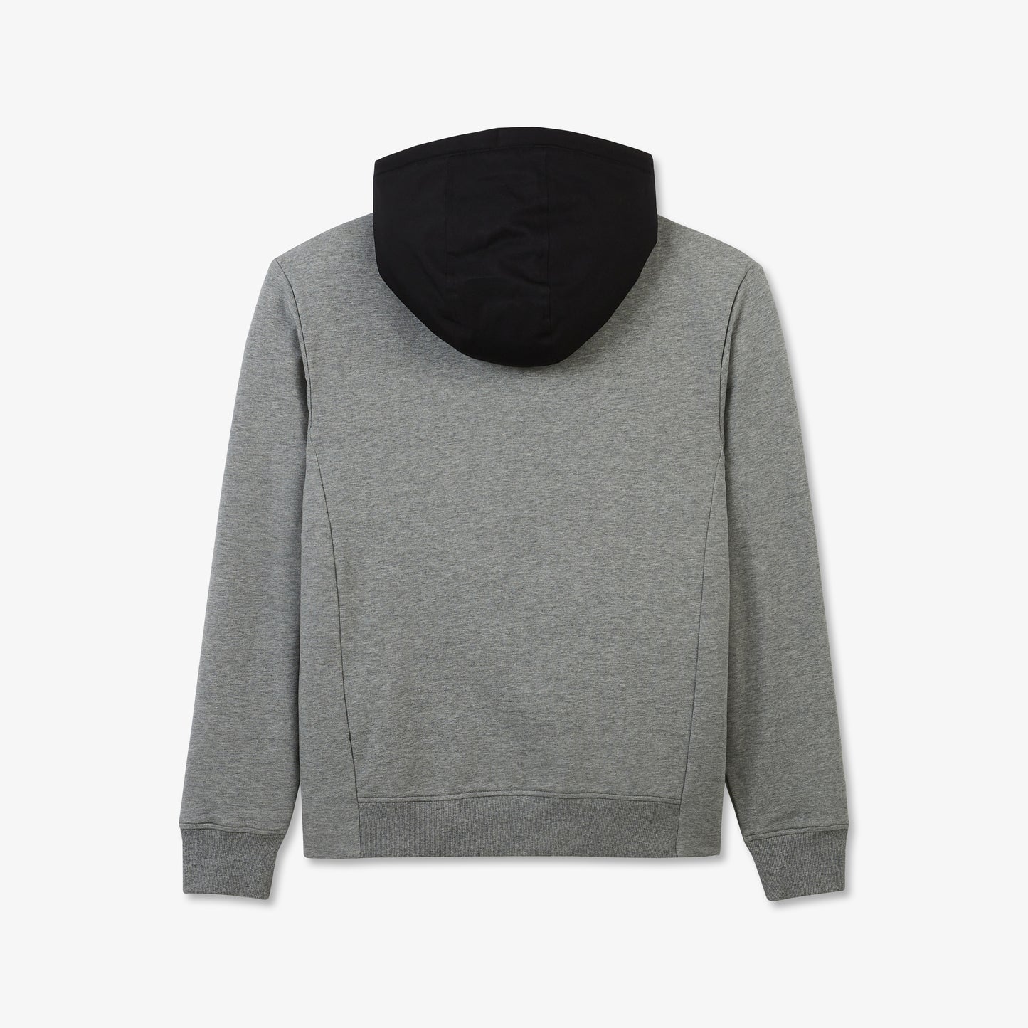 Colour-block zipped sweatshirt with hood
