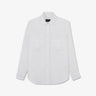 Plain white linen blouse