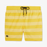 Yellow striped swim shorts