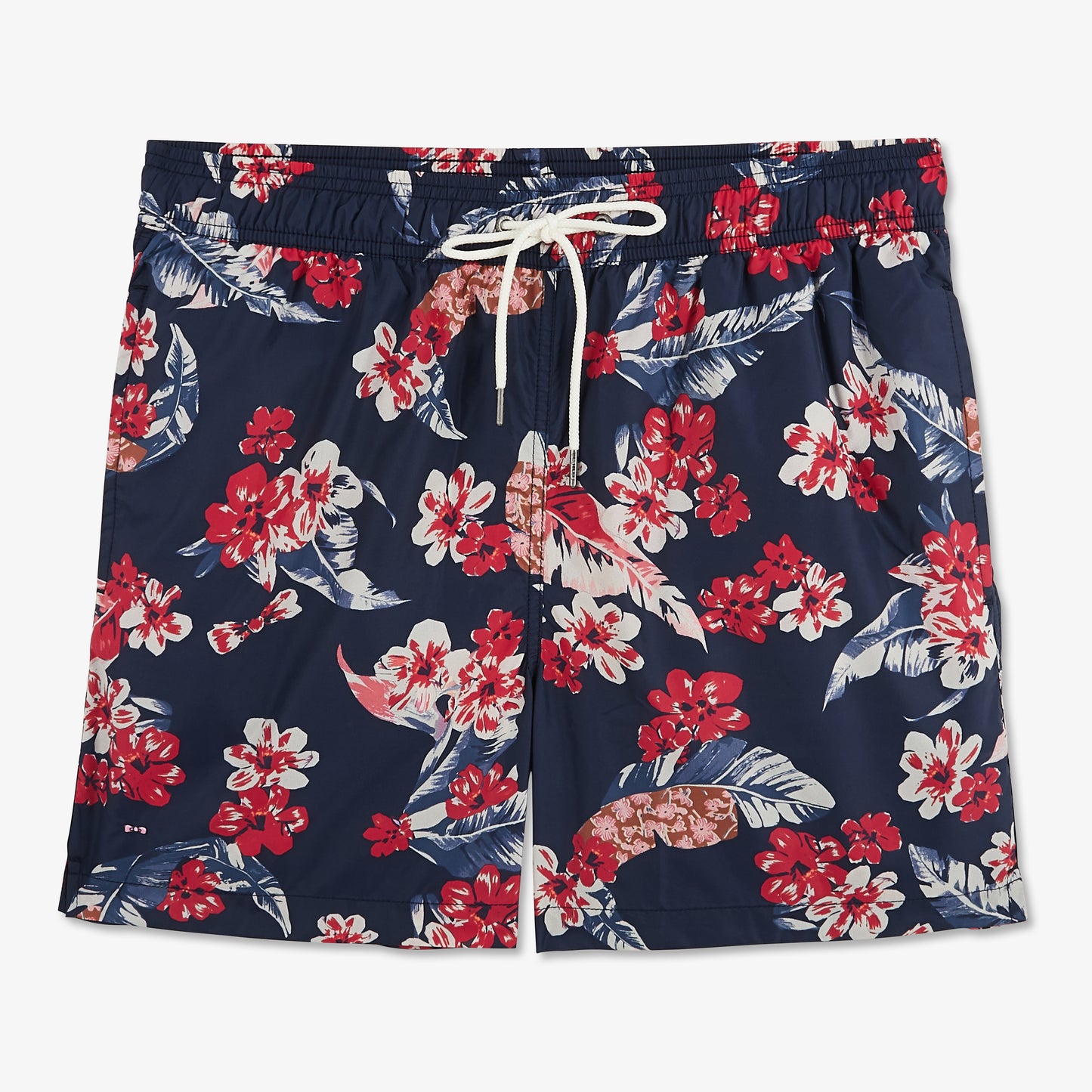 Swim shorts with exclusive Hawaiian print