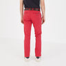 Red chinos in stretch cotton
