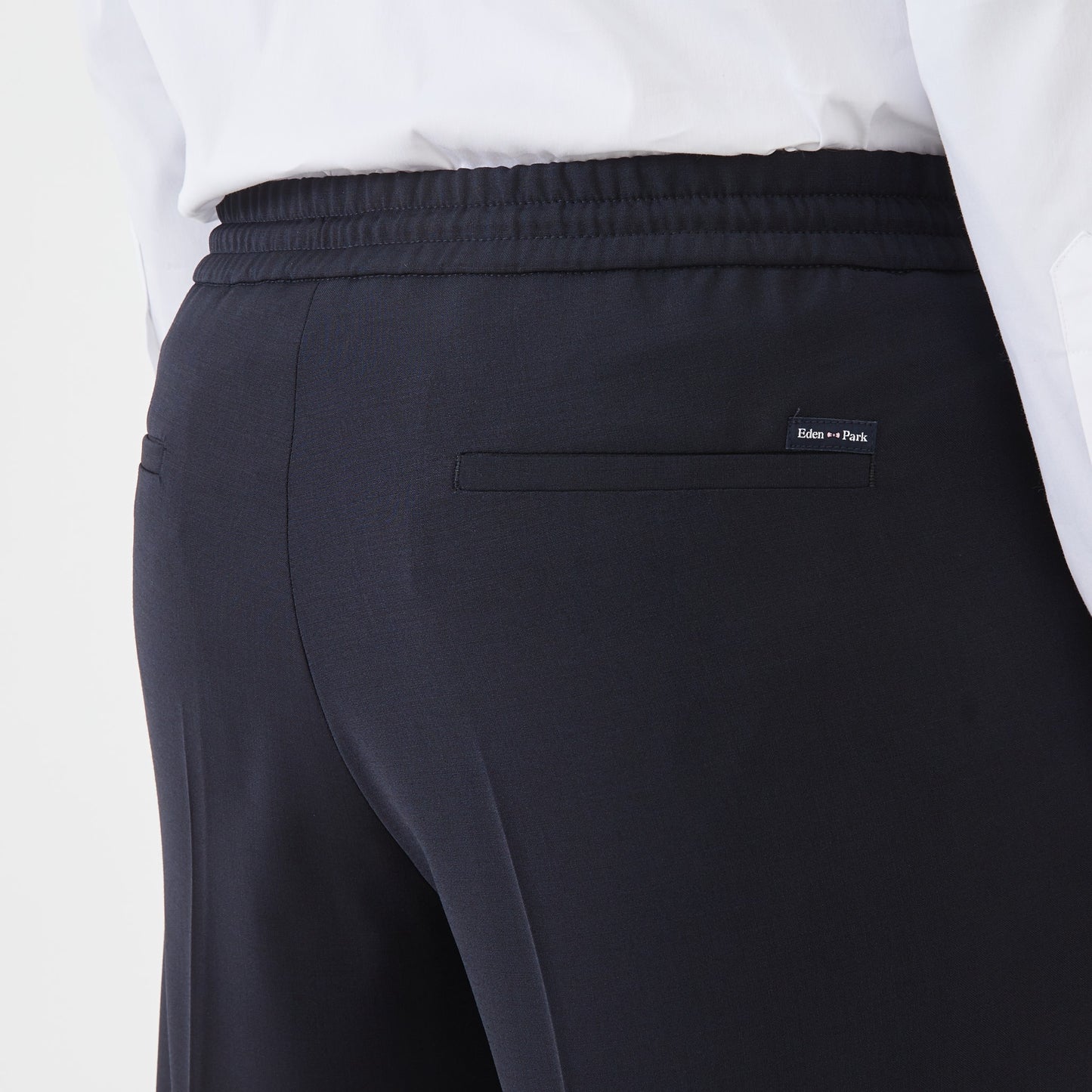 Dark blue suit trousers