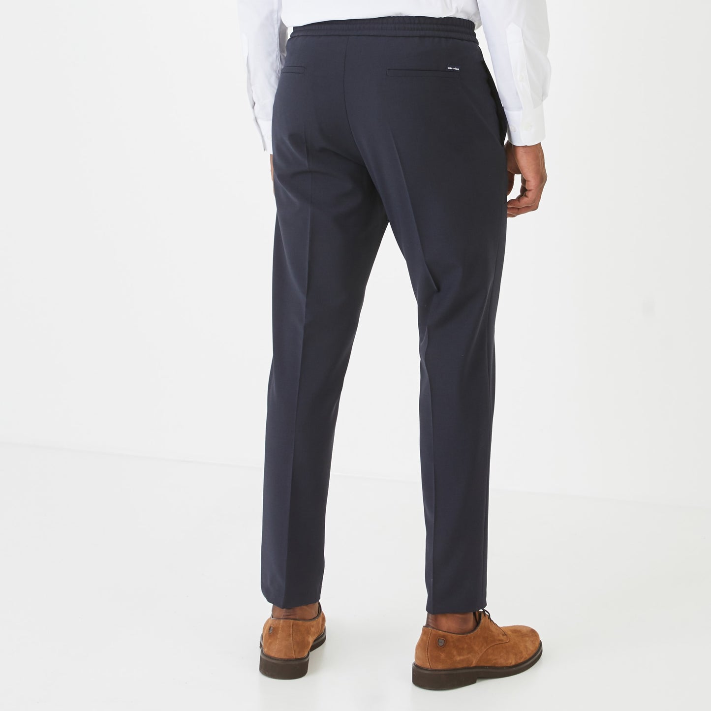 Dark blue suit trousers