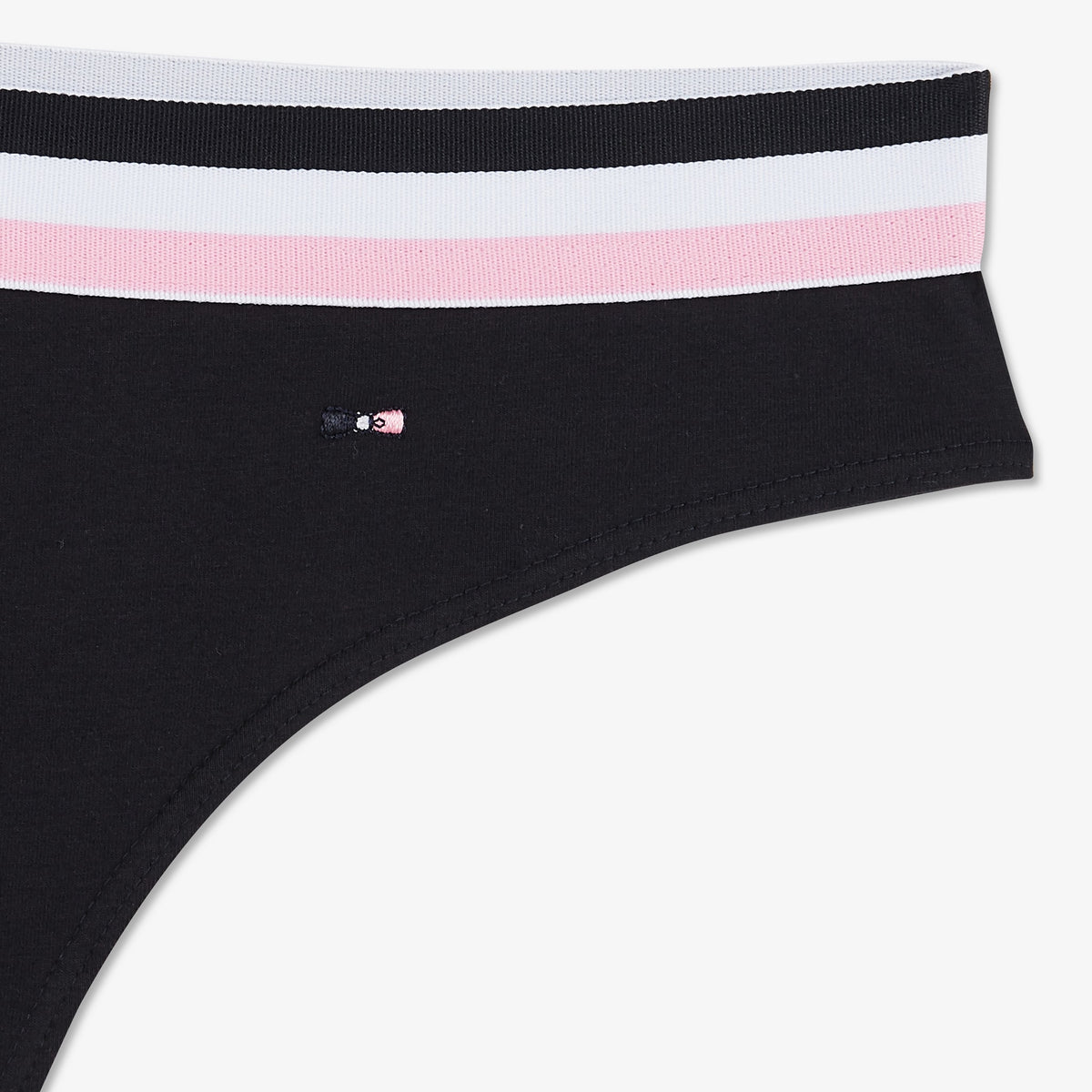 Dark blue thong with contrasting band