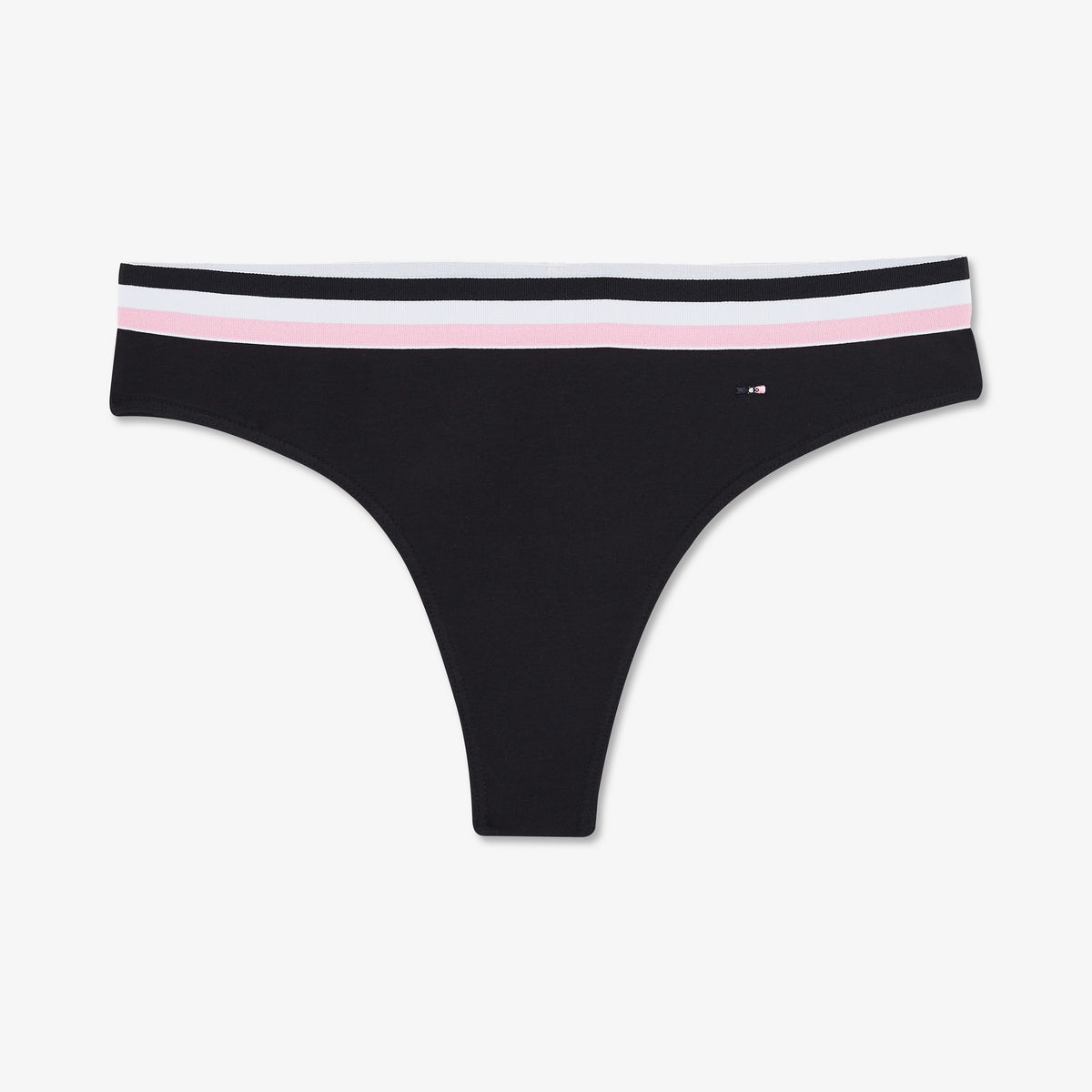 Dark blue thong with contrasting band