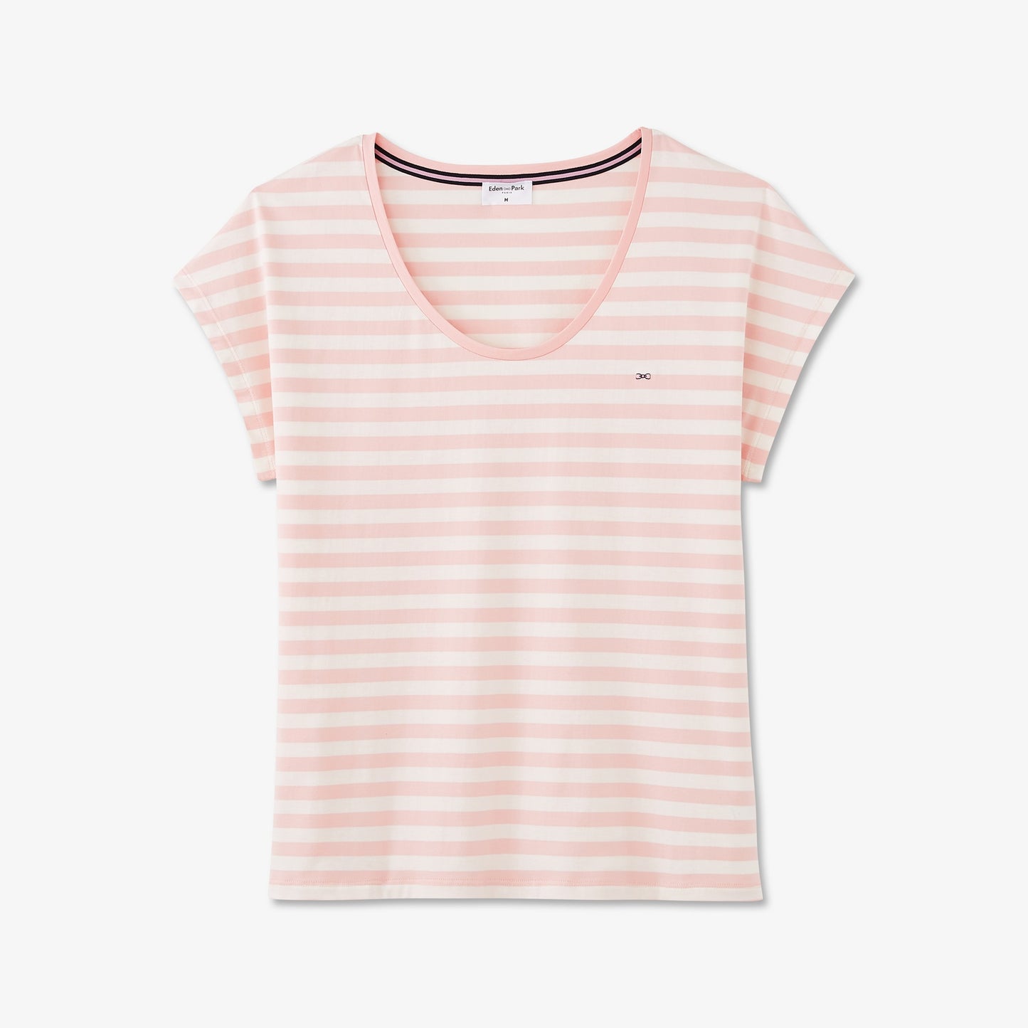 Pink striped pyjamas in organic cotton