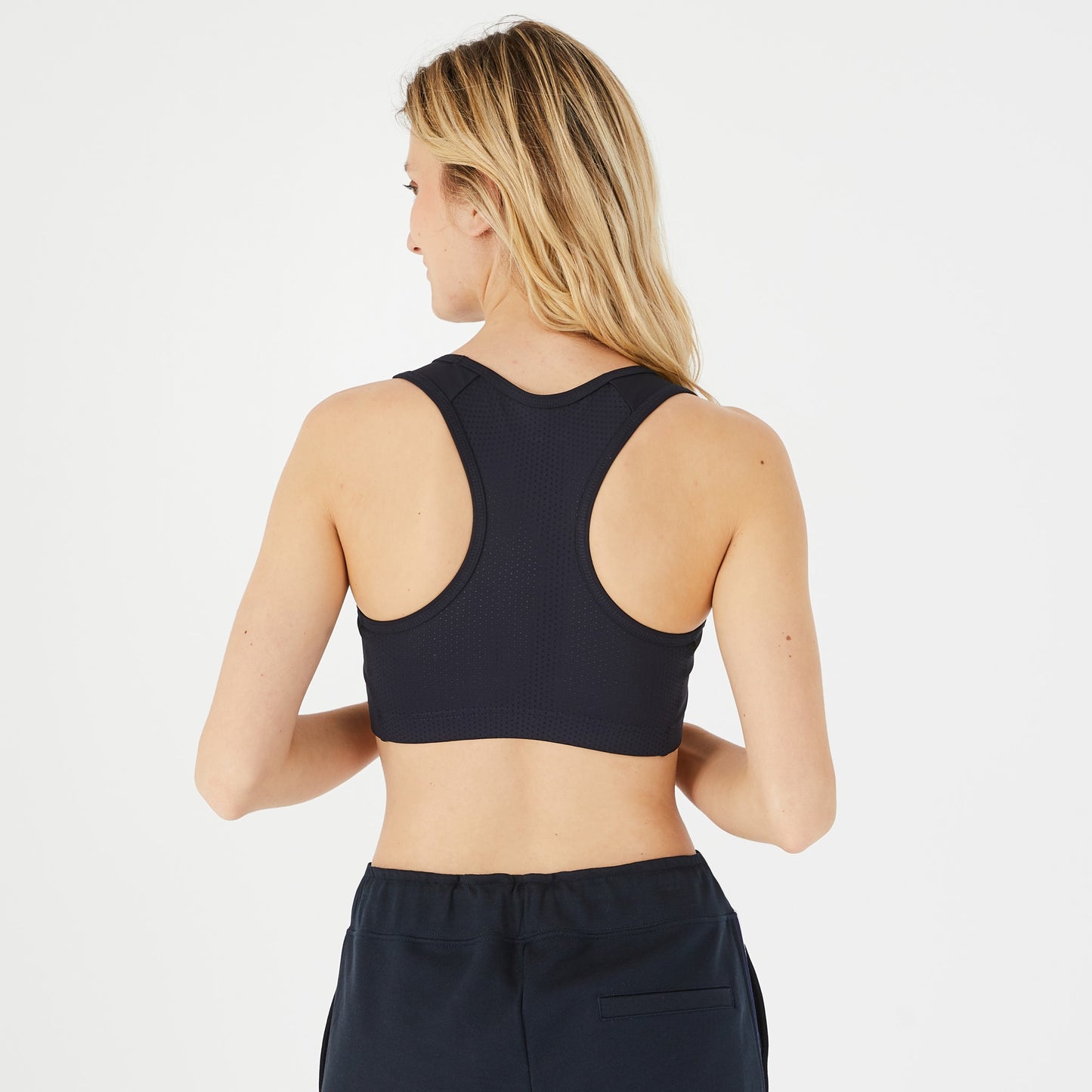 Dark blue sports bra
