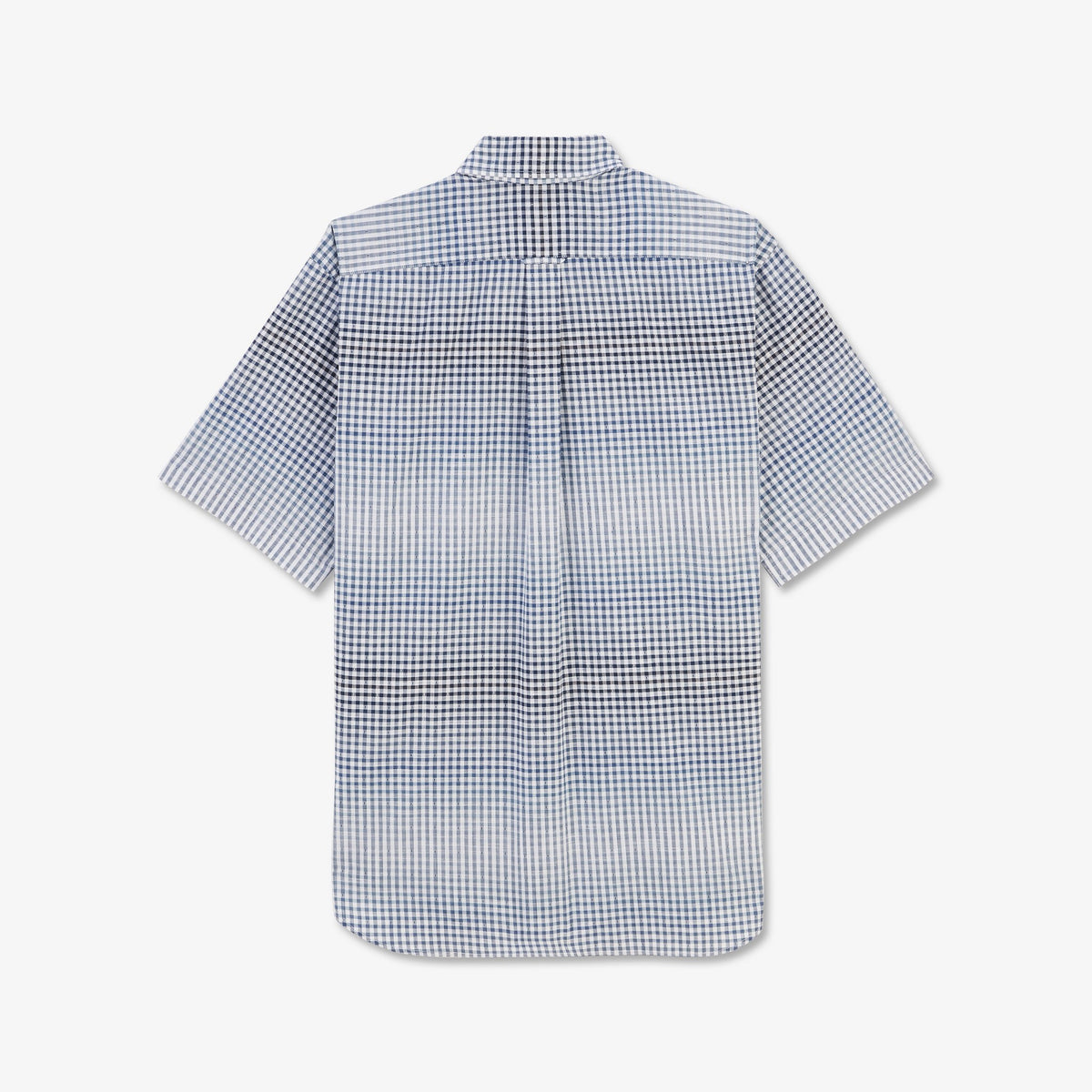 Blue tie dye checked blouse