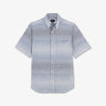 Blue tie dye checked blouse