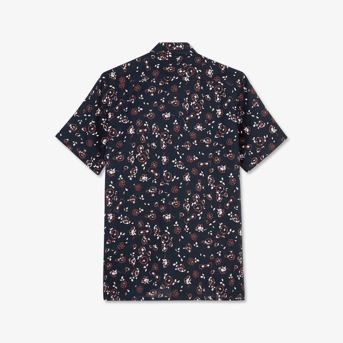 Linen blouse with an exclusive floral print