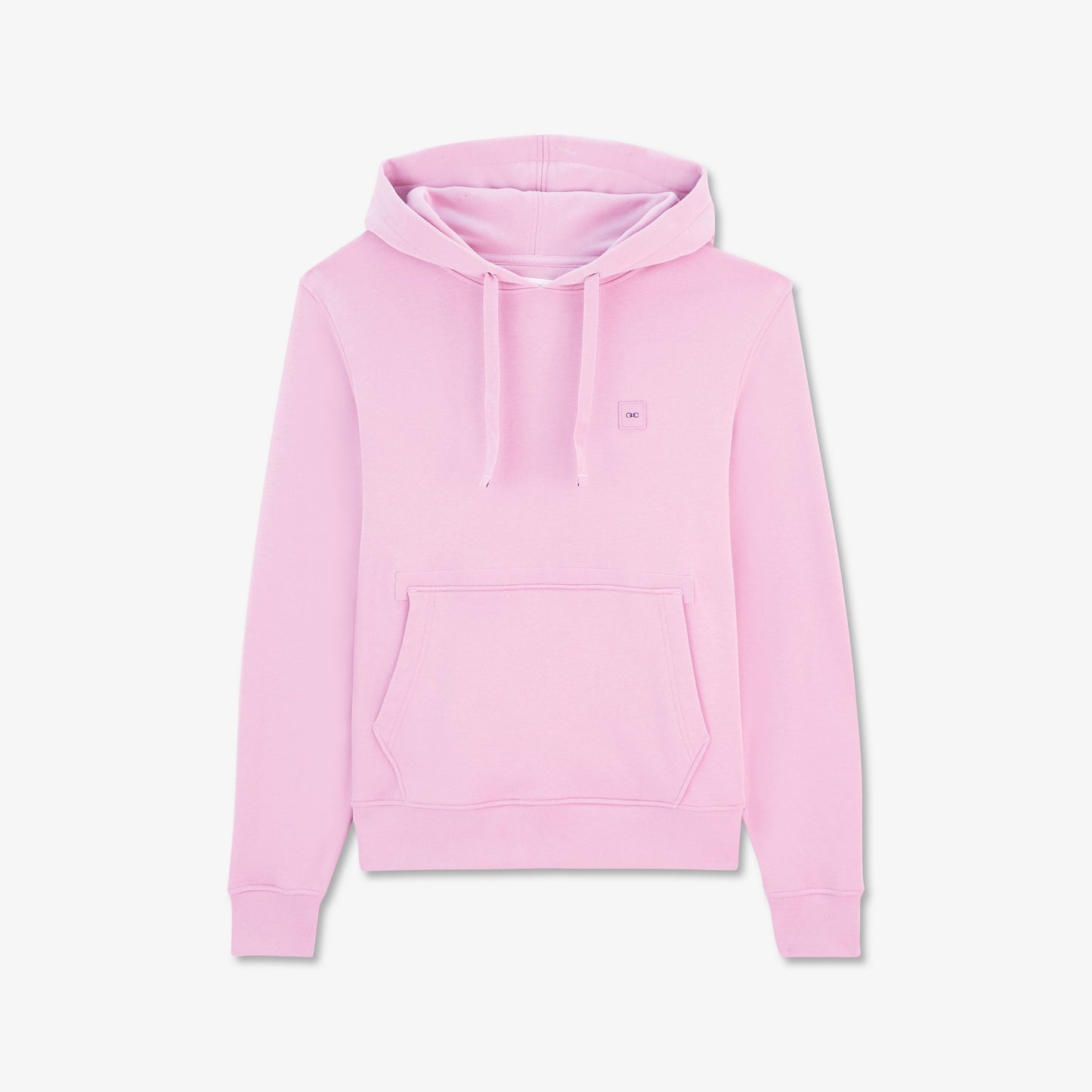Plain pink sweatshirt with hood