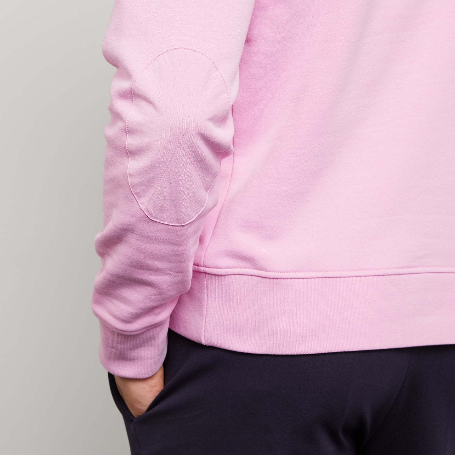 Plain pink sweatshirt with hood