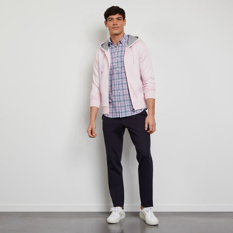 Light pink zipped sweatshirt with hood - Image 3