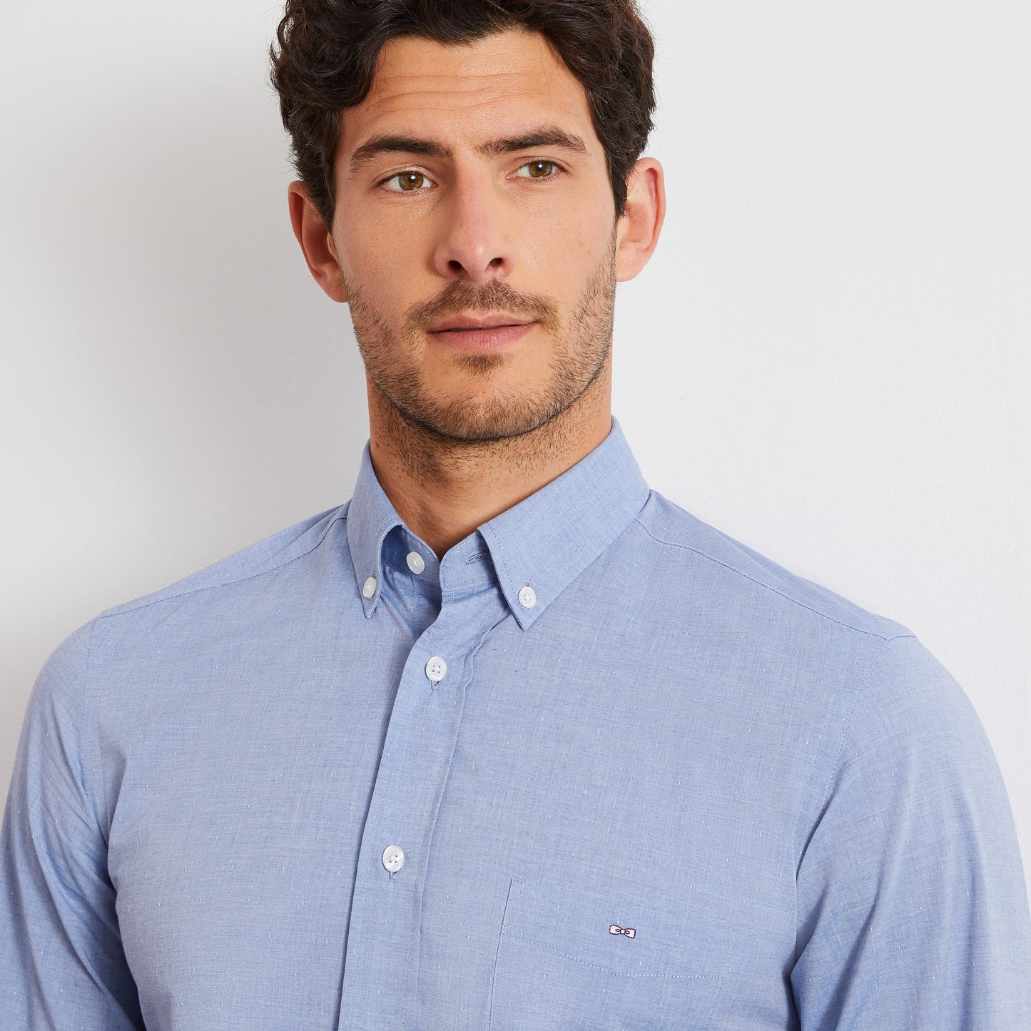 Blue cotton shirt