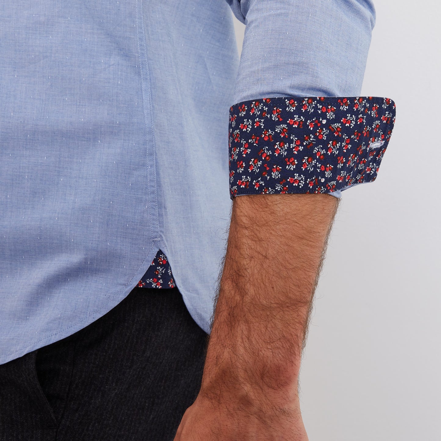 Blue cotton shirt