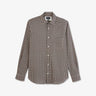 Brown shirt with a vintage motif